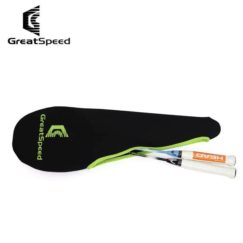 

Чехол для теннисной и бадминтонной ракетки Greatspeed, защитный чехол из неопрена, мягкая сумка для хранения на 1 ракетку