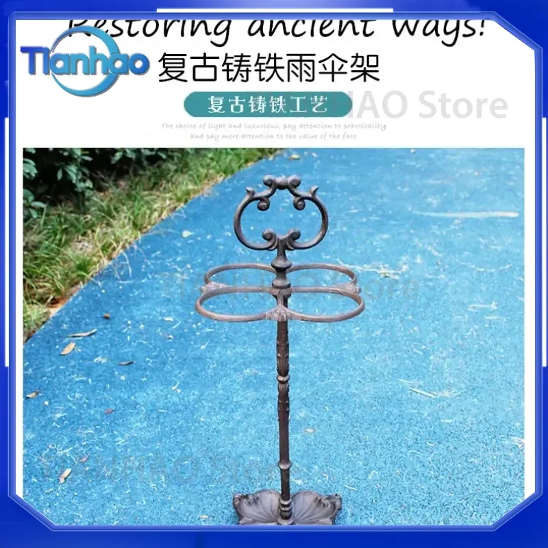Umbrella Rack Storage for Home Hotel Lobby Commercial Umbrella Bucket Door Tube Artifact Holder and Hanging Shelf for