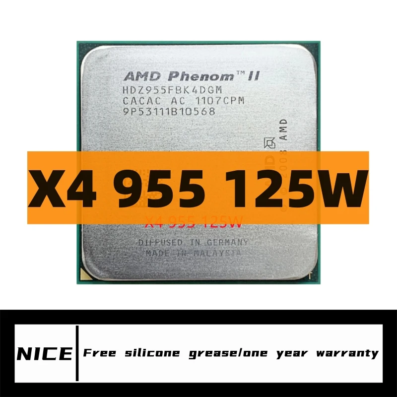 Phenom II X4 955 955 3.2 GHz Quad-Core CPU Processor 125W HDZ955FBK4DGM / HDX955FBK4DGI / HDZ955FBK4DGI Socket AM3