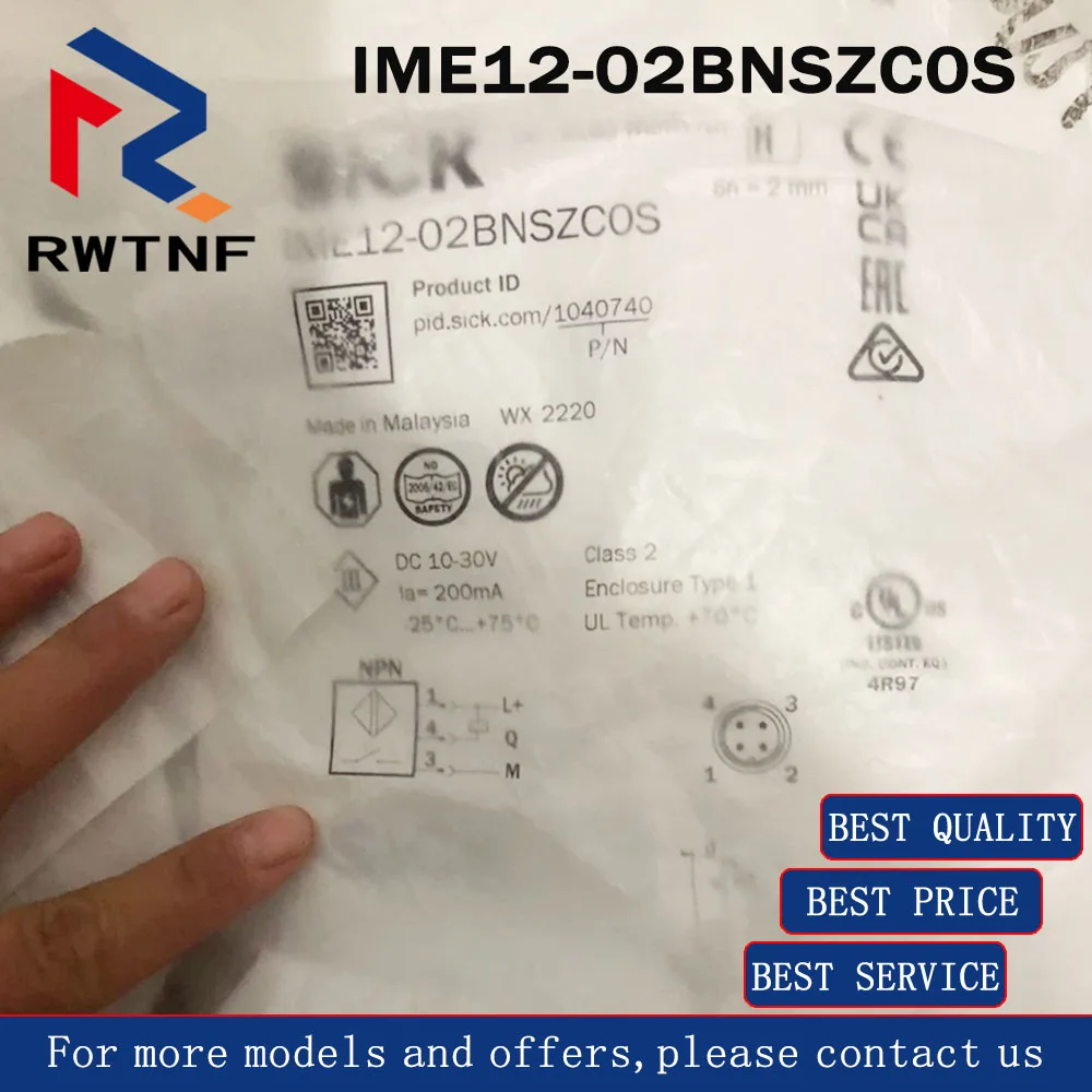 Brand New Genuine IME12-02BNSZC0S SICK proximity sensor, order number 1040740,100% original warehouse stock