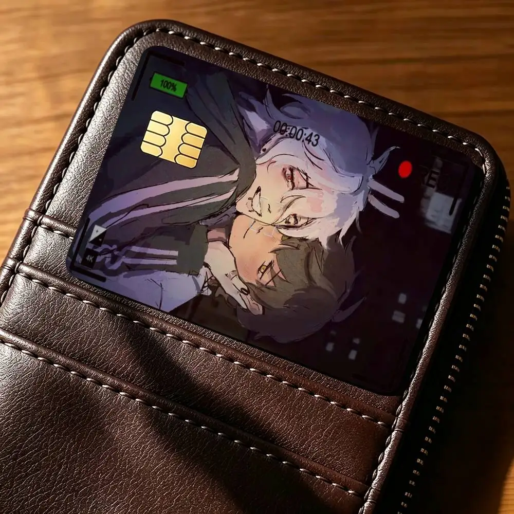 T-The Promise Of Hope A-Anime Credit Card HD Stickers Small Chip Waterproof Sticker Game Card Decal Gift