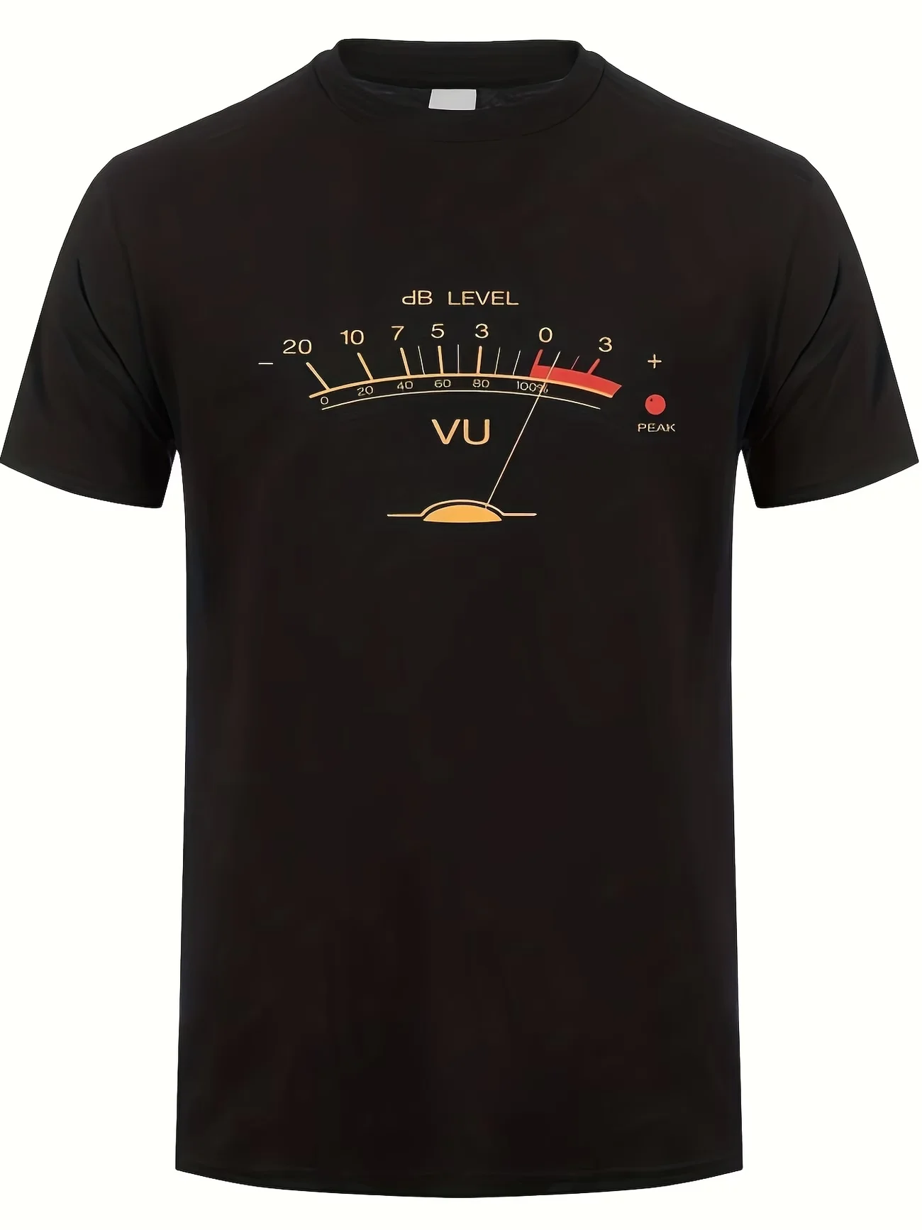 Vintage  VU Meter Volume Vintage Audio Enginee Graphic T Shirt for Men Popular Men's and Women Four Seasons top gift Streetwear