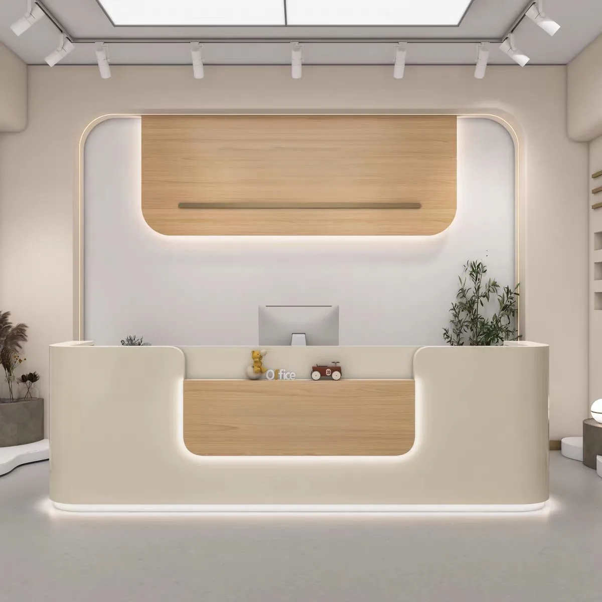 

Современная минималистичная роскошная стойка ресепшн премиум-класса для отеля, кассового аппарата, здравоохранительного центра, бара, магазина