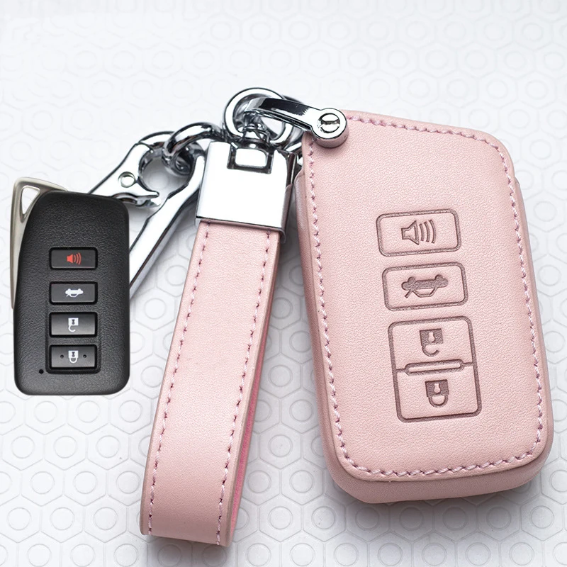 Latest Style Black Pink Car Key Case For Lexus CT200H ES350 GX400 GS350 IS250 RC350 RX300 LX570 NX300h 450 Smart Remote Control