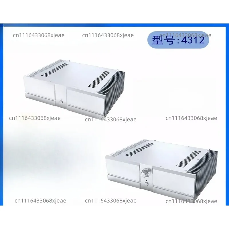 Silver Full Aluminum Amplifier Chassis Height Case Power Amp Enclosure Box for Audio