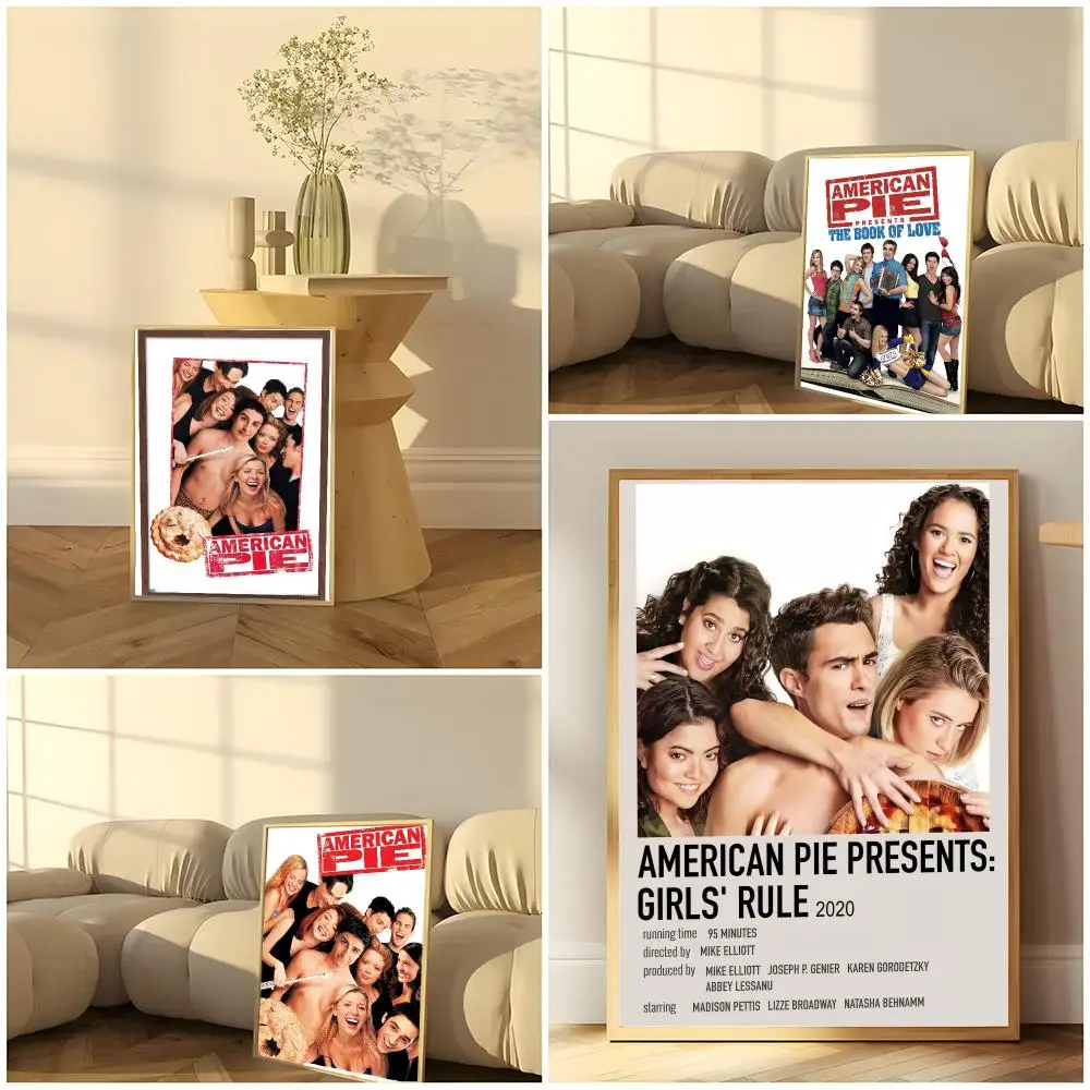 American Pie Teen Comedy Classic Cult Film Painting Calligraphy Scandi minimalist Nursery print painting effect