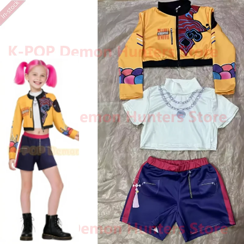 أزياء فيلم K-Pop ميرا رومي زوي شيطان الصيادين التأثيرية للفتيات ملابس حفلات الهالوين ثلاثية الأبعاد بنمط مطبوع ملابس لعب الأدوار