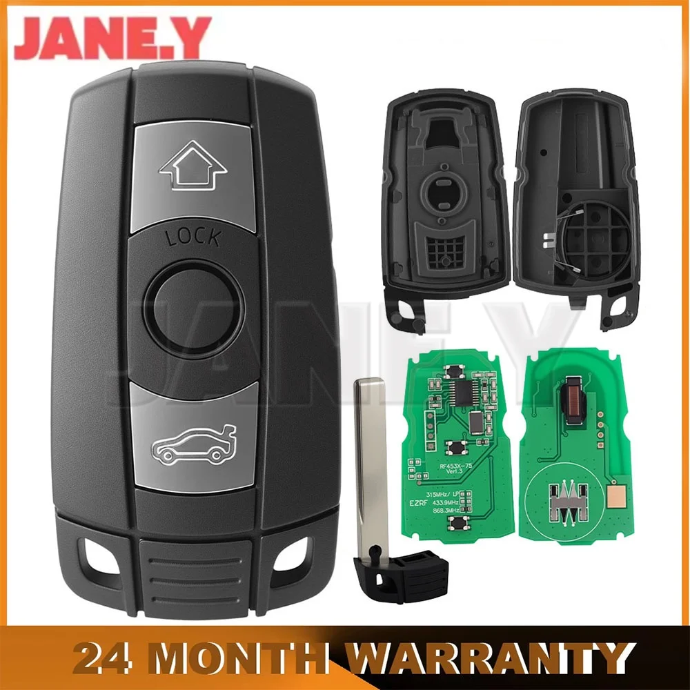 Half Remote Key For BMW CAS3 System X5 X6 E60 E61 E70 E71 E87 E90 Z4 1/3/5/7 Series ID46 315MHz 433MHz 868MHz FSK / 315LP ASK