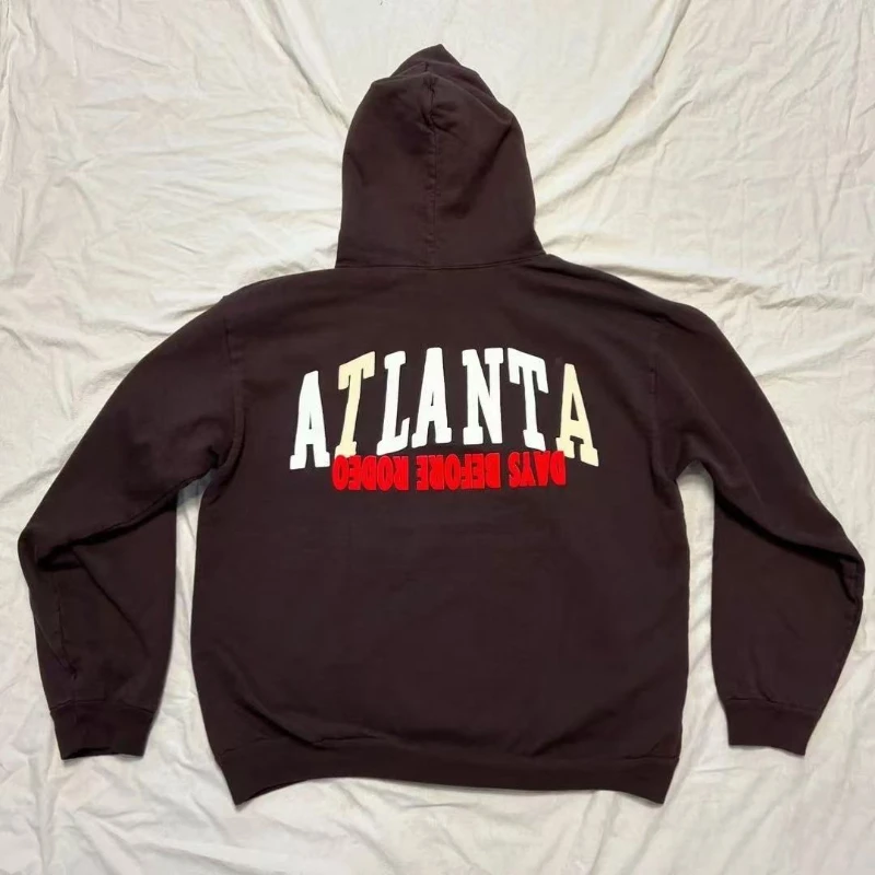 

Cactus Jack Hoody Sweatshirts High Street Foam Letter Print Hoodie Plus Fleece Hoodie for Men Women Sweatshirt
