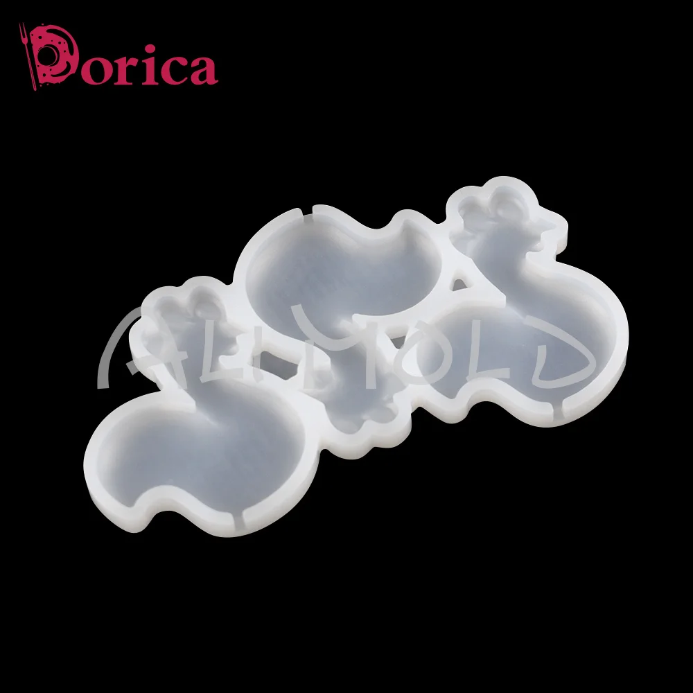 Dorica Mini Chick Design Lollipop Epoxy Mold Chocolate Resin Silicone Cake Mould Cake Decorating Tools Kitchen Bakeware