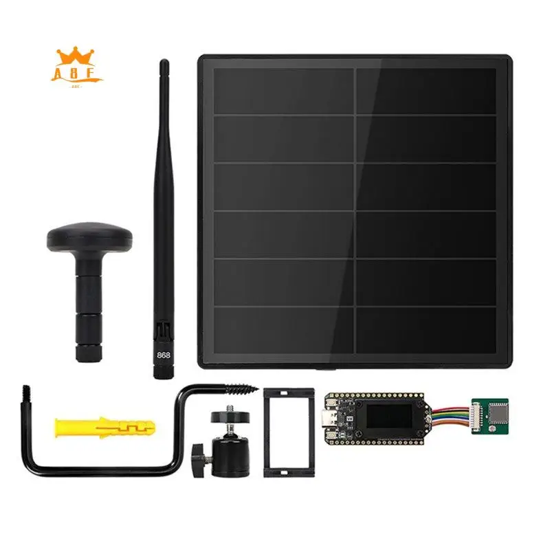 

Солнечный ретранслятор A08E-D5L Lora Node Heltec Wifi Lora 32 V4 Mesh Network с модулем GPS, совместимый с Meshcore Meshtastic