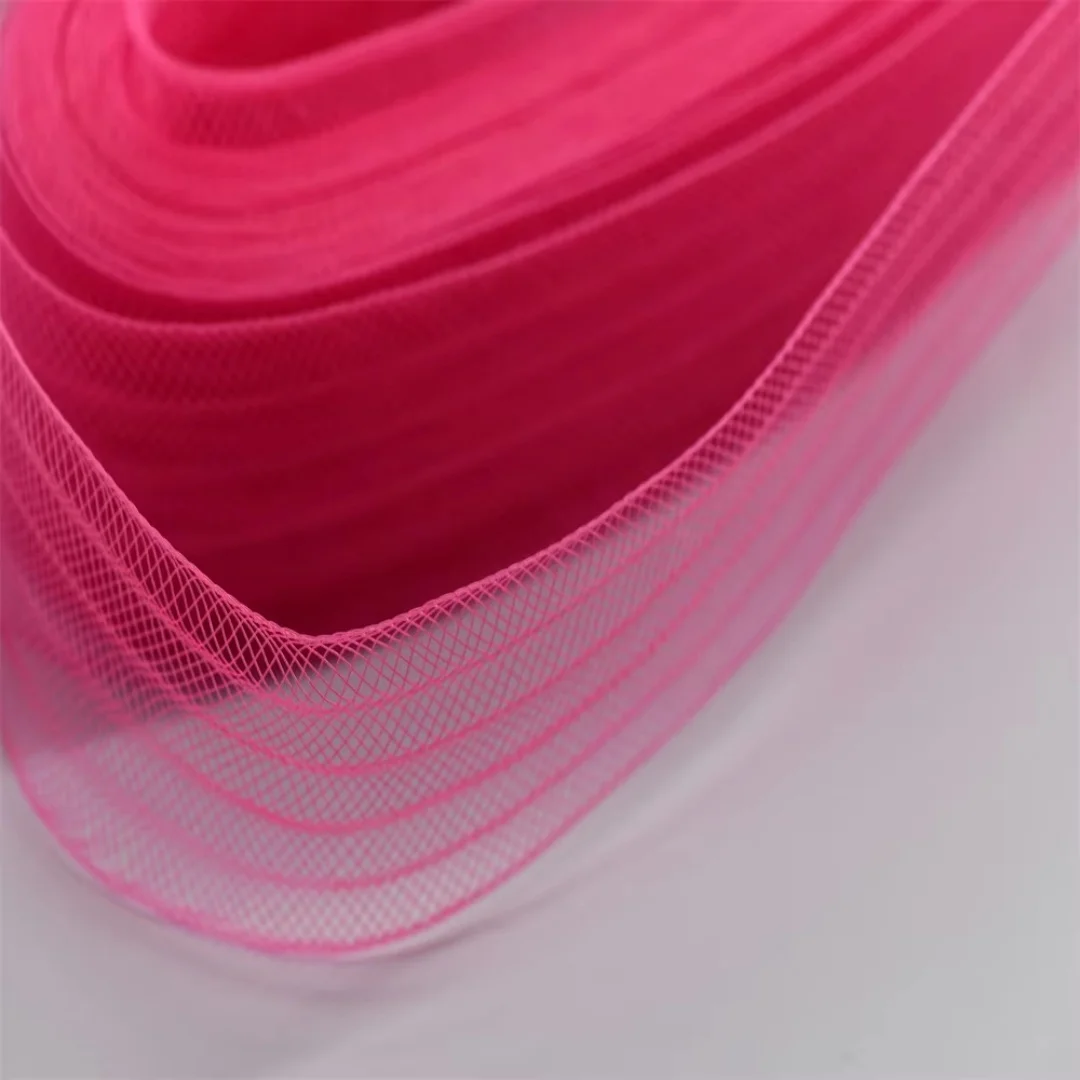 Flat Plain Soft Polyester Horsehair Crinoline Cyberlox Braid Boning Material for Hand DIY Crafts Sewing Wedding Dresses Dance view 6