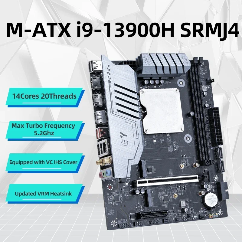 ERYING DIY Gaming Computer Motherboard CPU Combo Interposer Kit i9 13900H Procesador 14C20T DDR4 placa mãe Upgrade PC Completo