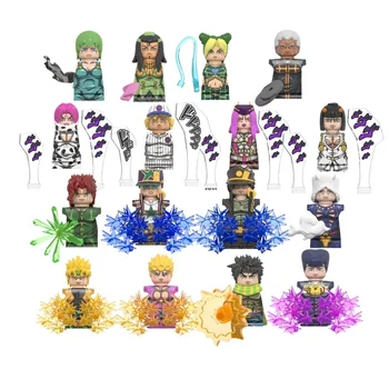 Anime JoJo Bizarre Adventure Bouwstenen Kujo Jotaro Jolyne Emporio Anime Action Figure Mini Monteren Model Speelgoed Gift