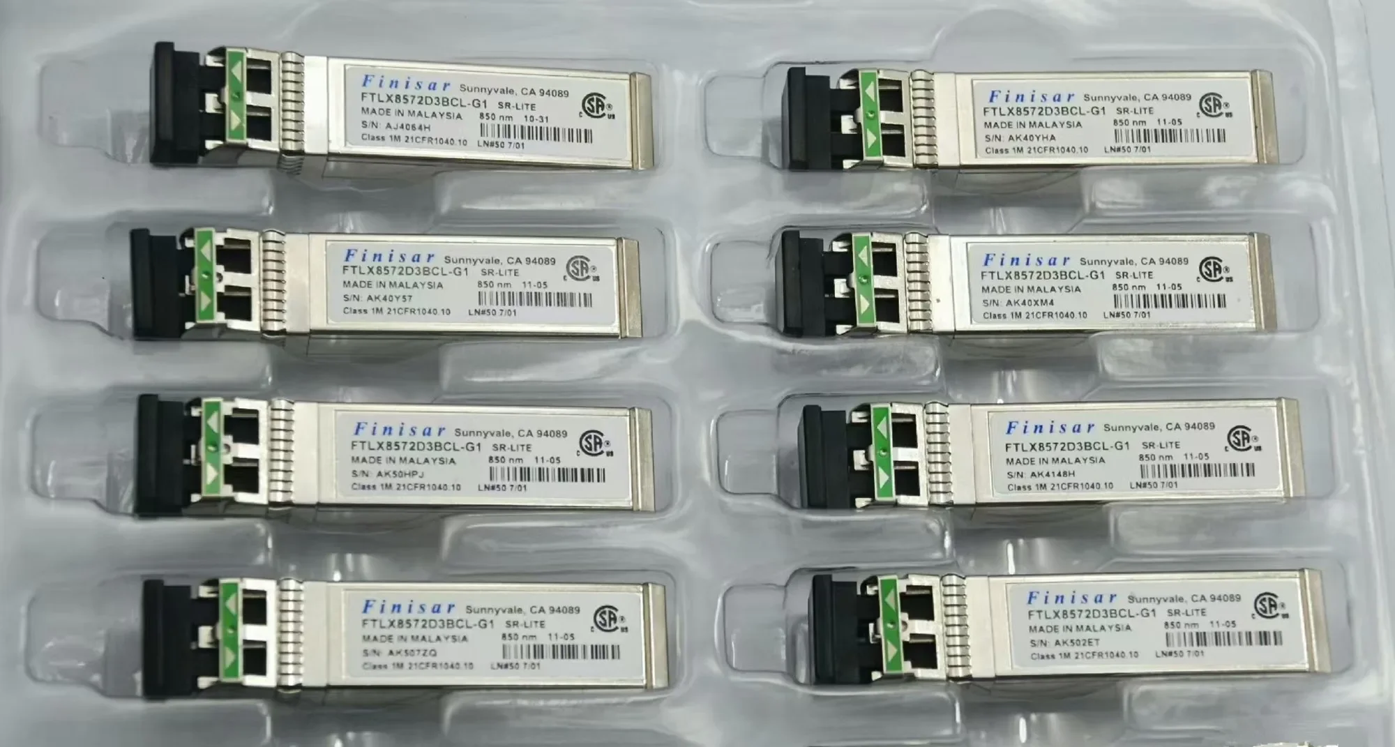 1PCS finisar 10g fiber module sfp FTLX8572D3BCL-G1/10GB 850NM SFP/SR-LITE network adapter general sfp