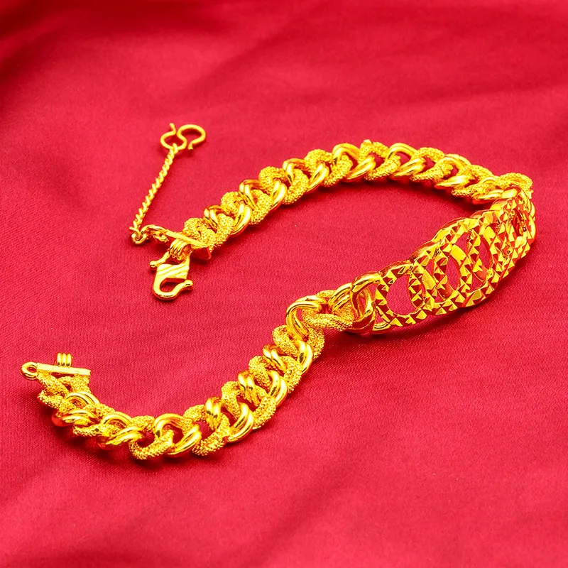 

24K Gold Starry Women's Bracelet, AU999 Pure - Streamline Star Cluster Style, Texture + Refraction, Wrist Luxury Dreamy Accent