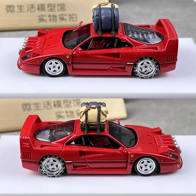 Modèle réduit de véhicule automobile FERRARI F40 en alliage moulé sous pression, échelle 1/64, jouet classique, idéal comme cadeau