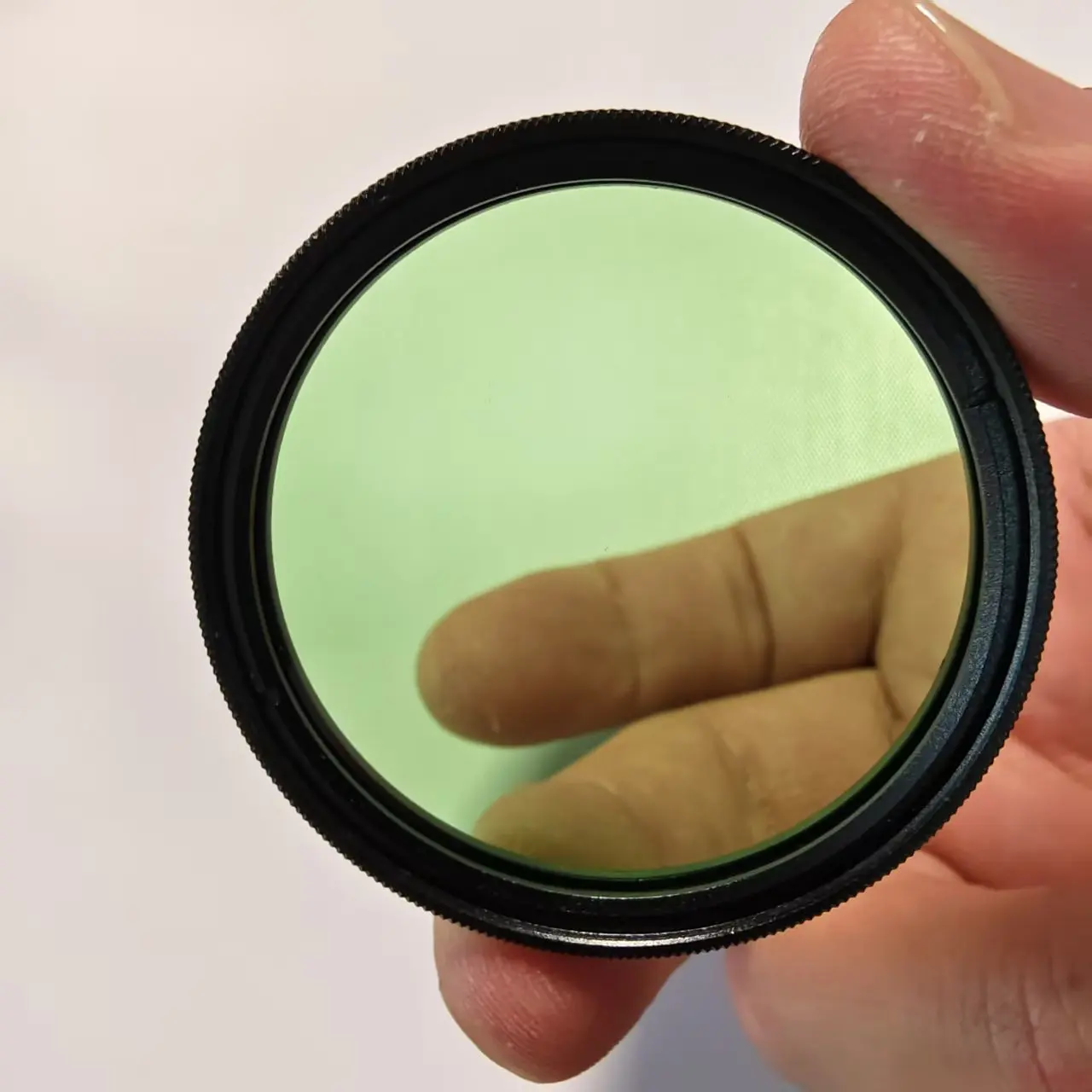 49mm Mounted Frame Green Optical Filter Glass LB6 For Camera Photography