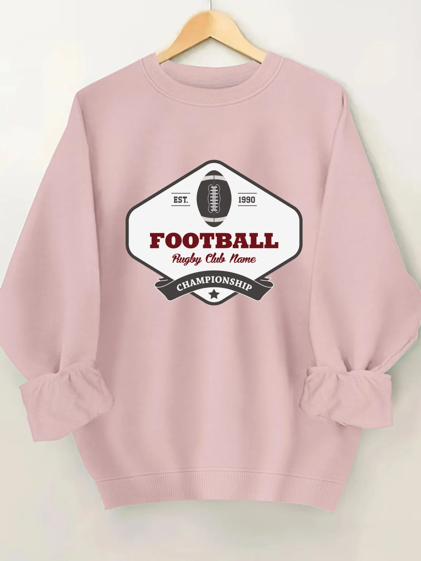 

Модный свитшот с принтом в виде букв и круглым вырезом для женщин, стильная повседневная уличная одежда