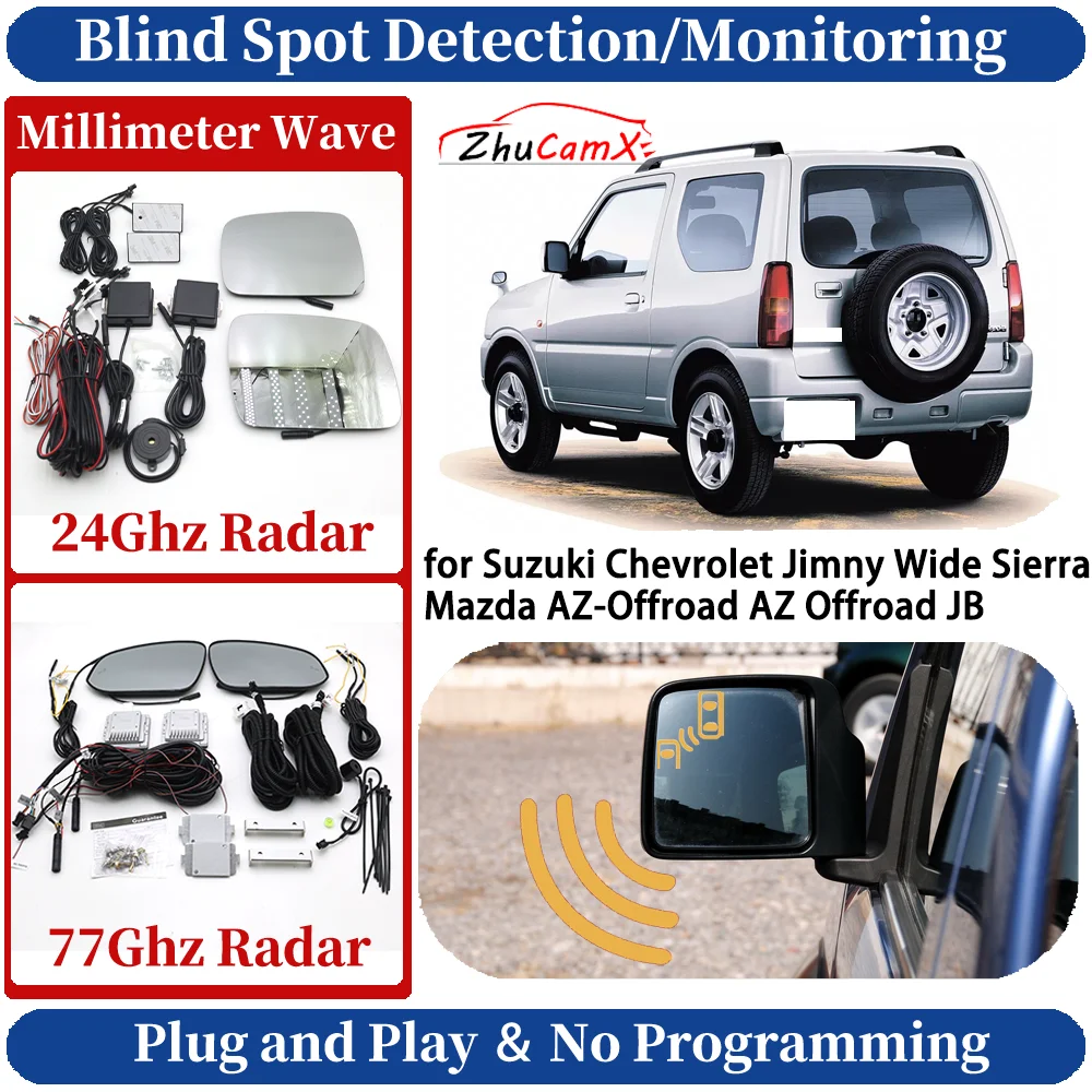 Blind Spot Monitoring/Detection System for Suzuki Chevrolet Jimny Wide Sierra Mazda AZ-Offroad AZ Offroad JB Side Lane Change