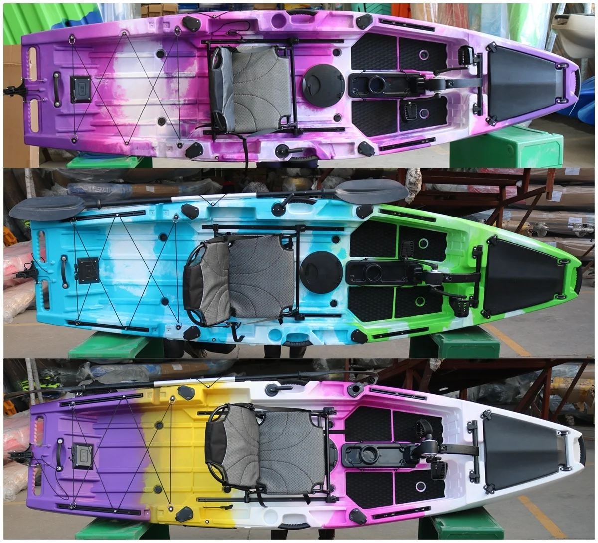 

Vicking 10,5 футов одиночный сидячий туристический реактивный лыжный рыболовный каяк с ножной педалью из фабричного материала Lldpe