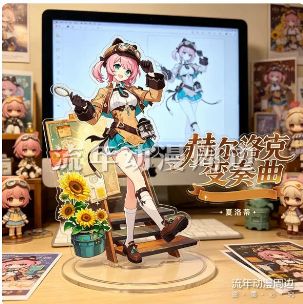Anime Genshin Impact  Acrylic Stand Figure Model Plate Cosplay Collection Desktop Decor Gifts XH