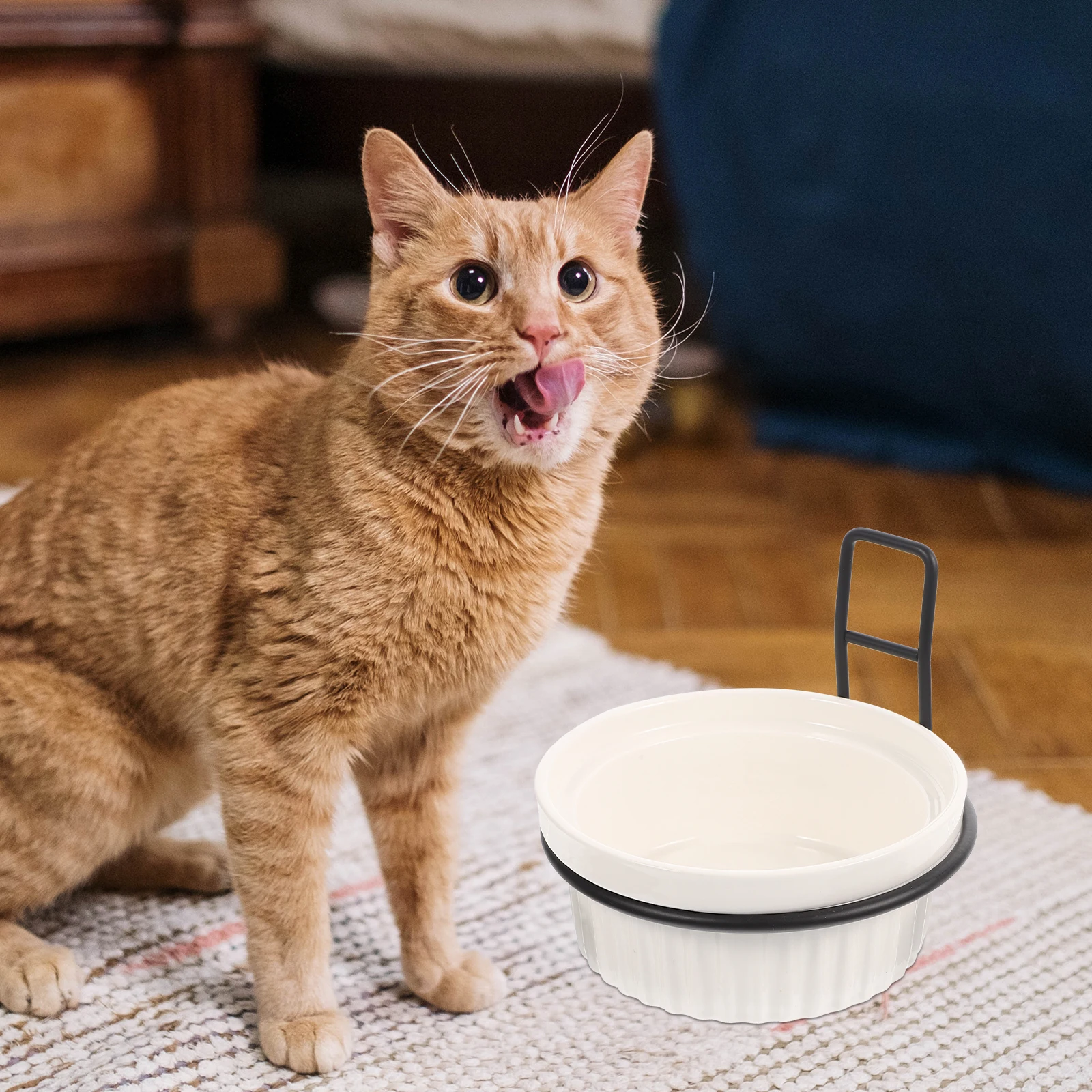 

Pet Food Bowl Feeder Small Animal Hanging Puppy Feeders Feeding Dog Stand Bowls
