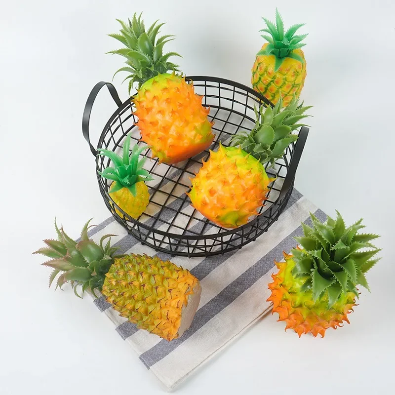 

Large Yellow Pineapple Tropical Fruits Decorative Foam Artificial Imitation Fake Decorations Display Decor DIY Craft