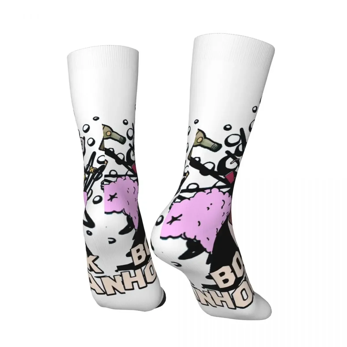 Hip Hop Retro Main Crazy Men's compression Socks Unisex B-BoJack Horsemans Street Style Pattern Printed Funny Novelty Happy