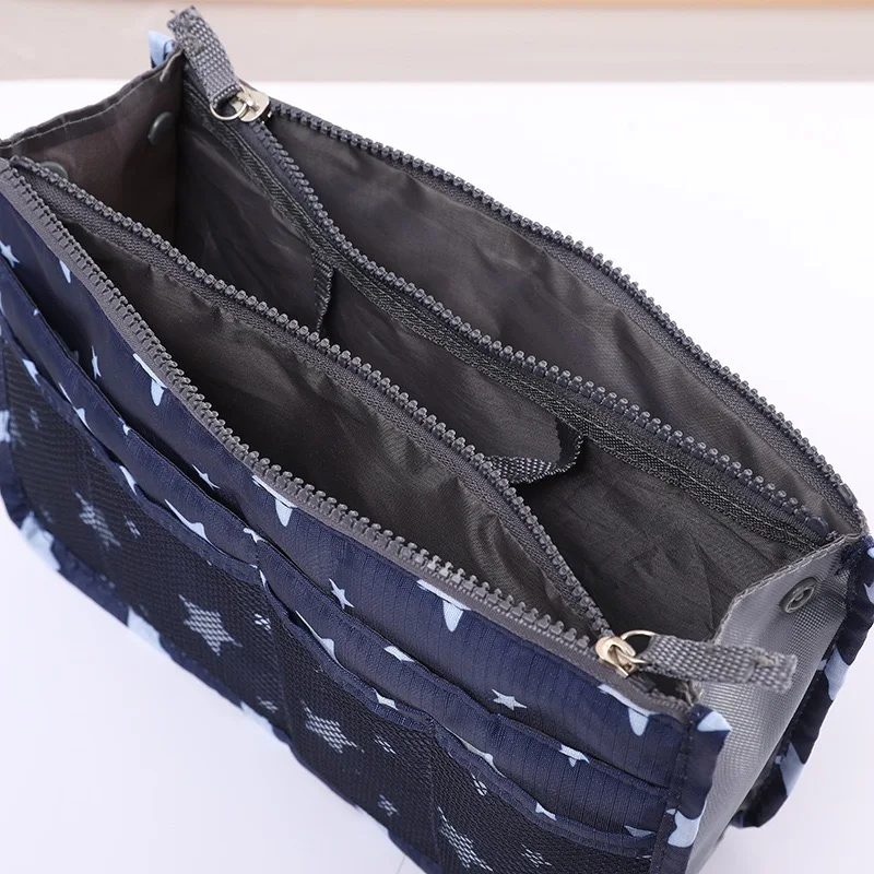 2023 neue Große Kapazität Kosmetik Tasche Verdicken Reise Zubehör Nylon Reise Einsatz Organizer Handtasche Make-Up Tasche Für Frauen