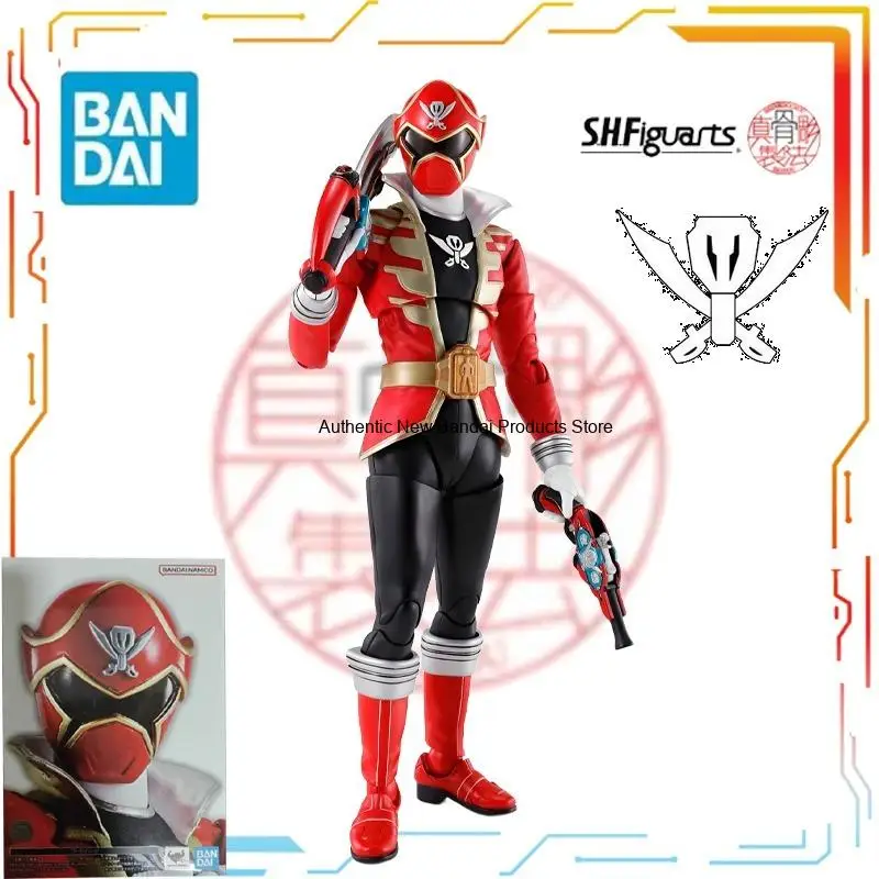 Bandai SHF (True Bone Carving) Figura de Acción Articulada de la Serie Kaizoku Sentai Gokaiger, Modelo de Juguete, Regalo Festivo para Niños