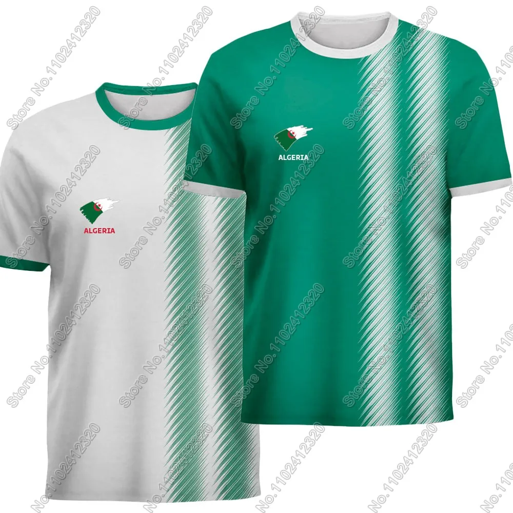 

Футболки Maillot Algeria National Jersey для любителей команды 2025, белые мужские шорты, уличная одежда для бега, повседневный тренировочный костюм, одежда