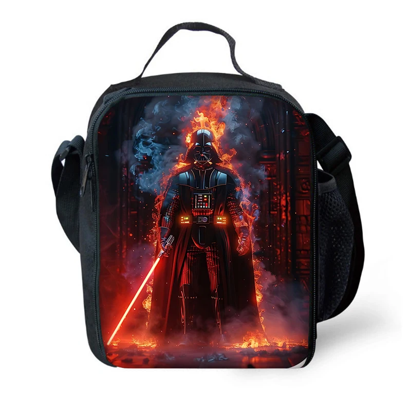 Child Insulated Star Mandalorians Large Capacity Bag for Boy and Girl Student Outdoor Picnic Resuable Thermal Cooler Lunch Box