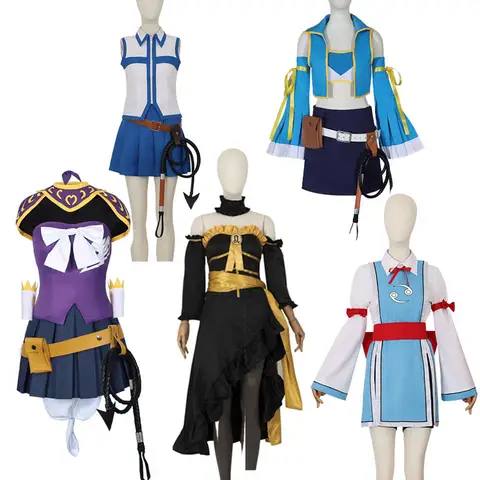 Ny Anime Lucy Cosplay Tail Heartphilia Kostym Cancer Leo Klänning Halloween Festkläder 10 best sales Lucy cosplay Fairy Tail - №7