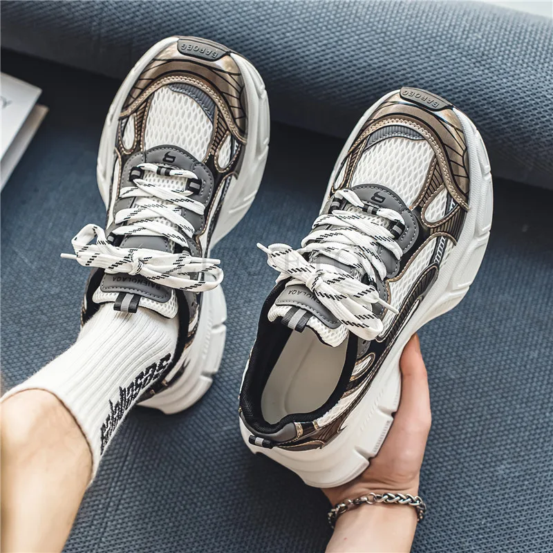 Men Women Sneakers Plus Size 41 42 43 Women\'s Casual Shoes Fashion Chunky Sneakers Woman Thick Sole Sport Shoes  Big  Size Shoes