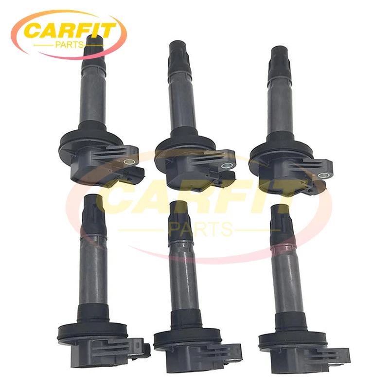6Pcs 7T4Z-12029-E 7T4Z12029E UF553 Ignition Coils For Ford Edge Fusion Mustang Taurus Lincoln Mercury Mazda 6 CX-9 3.5L 3.7L