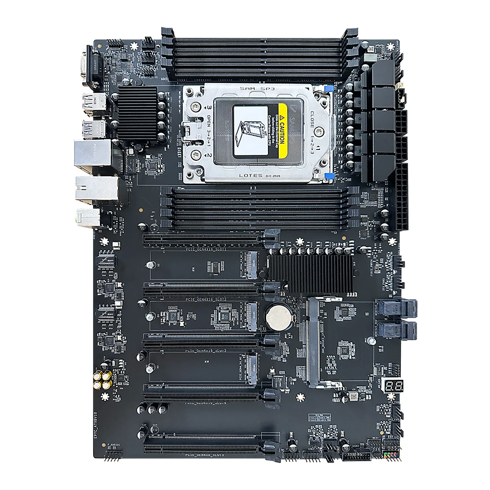 HISWISER ATXBV10 Motherboard support AMD EPYC 7002 7003 series CPU 8 channel DDR4 IPMI Dual 2.5G network for Workstation Server