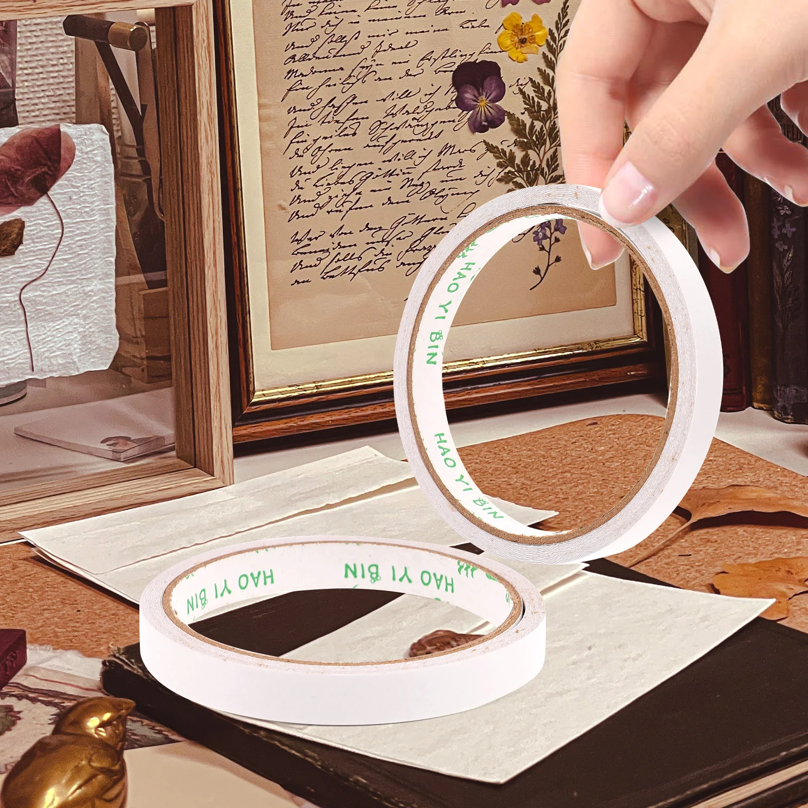 

10 Pcs Double Sided Adhesive Tape Crafts Supply Permanent Hot Melt Adhesive Office Supplies Waterproof Easy to Use