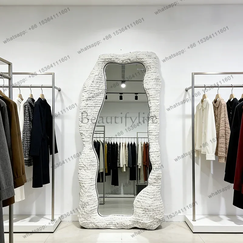LD Bathroom Floor Mirror Bedroom Funky Luxury Long Moving Modern   Mirror Full Body Standing Espelhos Home Decorations
