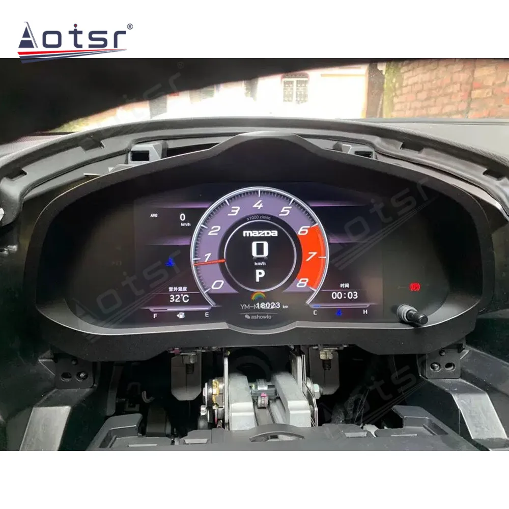 Digital Cluster Odometer Screen For Mazda3 Axela CX-4 2016-2021 LCD Player Dashboard Speed Meter Car Accessories