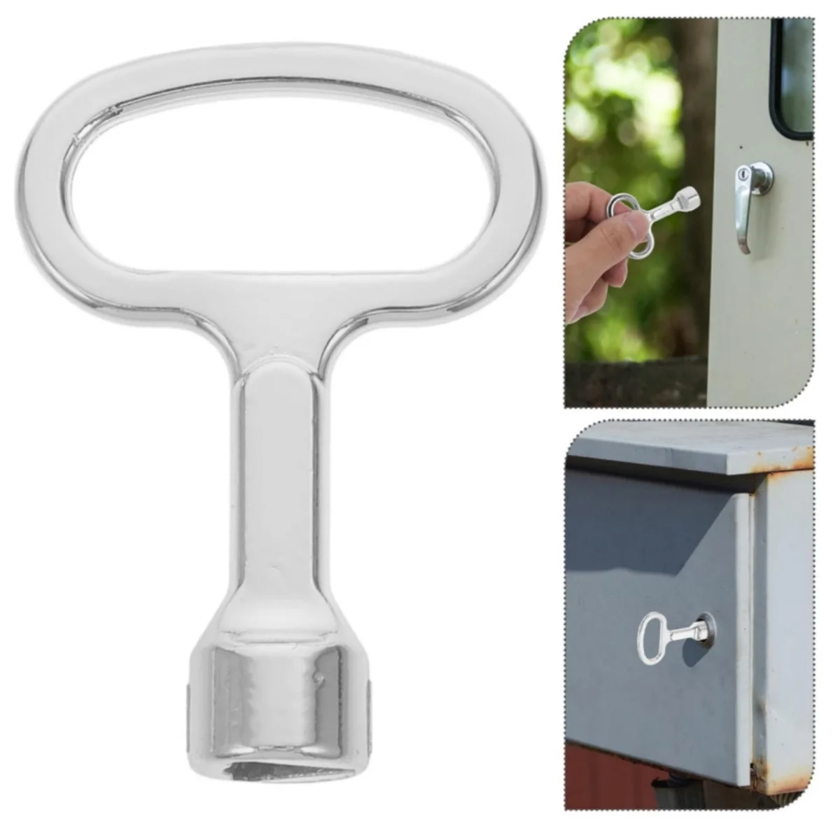 Triangle/Socket Electric Cabinets Box Switch Power Panel Keys Metro Trains Elevator Door Key Universal Key Multifunction Wrench