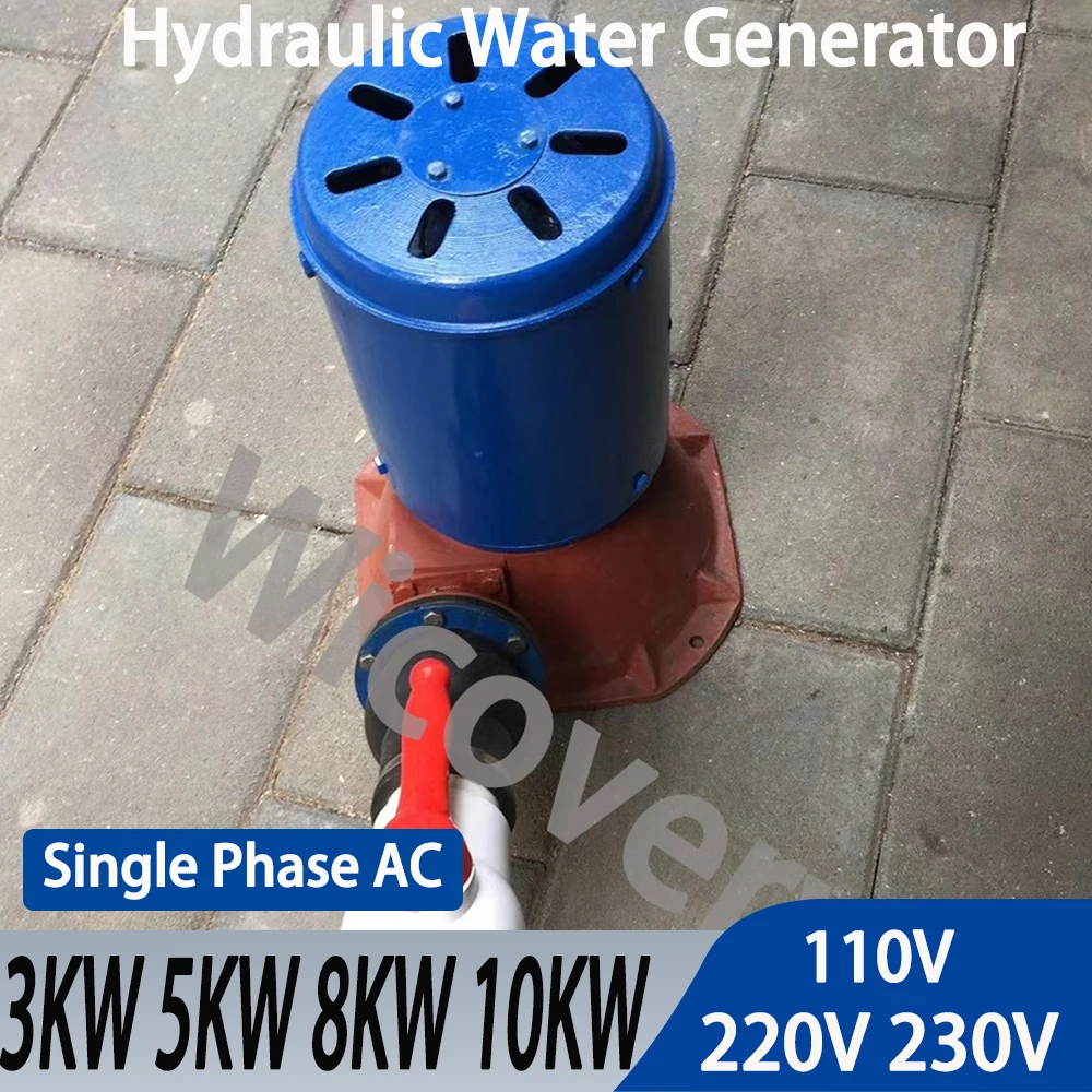 220V 230V 5KW 8KW 10KW Hydroelectric Turbine Flow  Hydraulic Conversion Water Flow Generator Energy Alternator Energy Generators