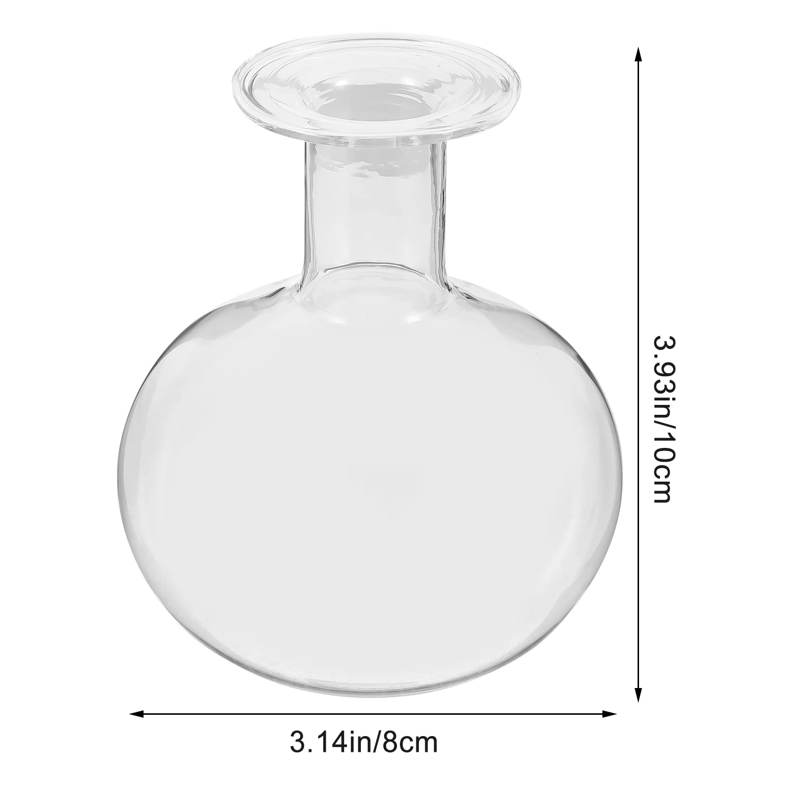 

Glass Hydroponic Flower Vase Clear Smooth Surface Decorative Glass Vase for Plant Flower Arrangement Bud Vases