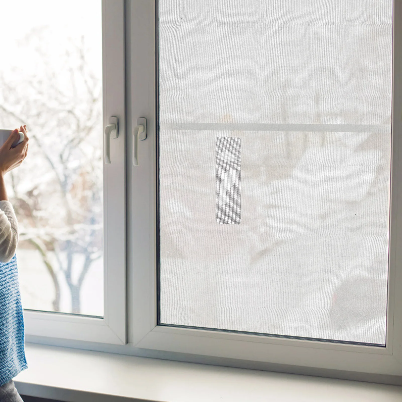 

15 Sheets Screen Door Repair Mesh Patches Adhesive Window Screen Patch for Tear Hole Repair Window Screens for Windows