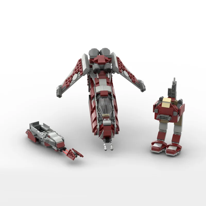 466 PCS Star Fighting Raid Squadron - 75362 Alternative MOC Customize Modular Building Block Technology DIY Assembly Toy Gift