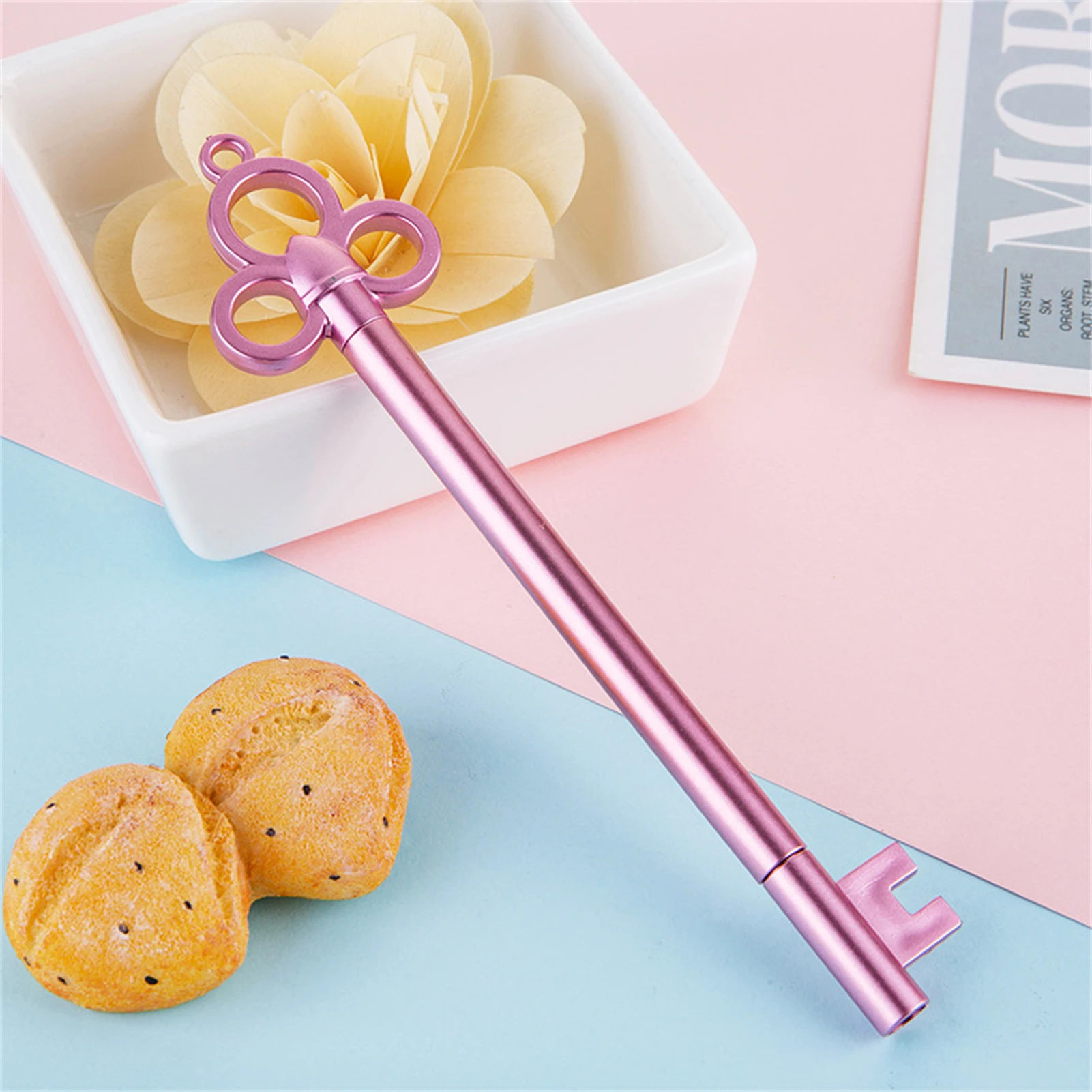 

10pcs Cute Cartoon Key Gel Ink Pens Adorable Design Cartoon Pens for Student and Kids Present