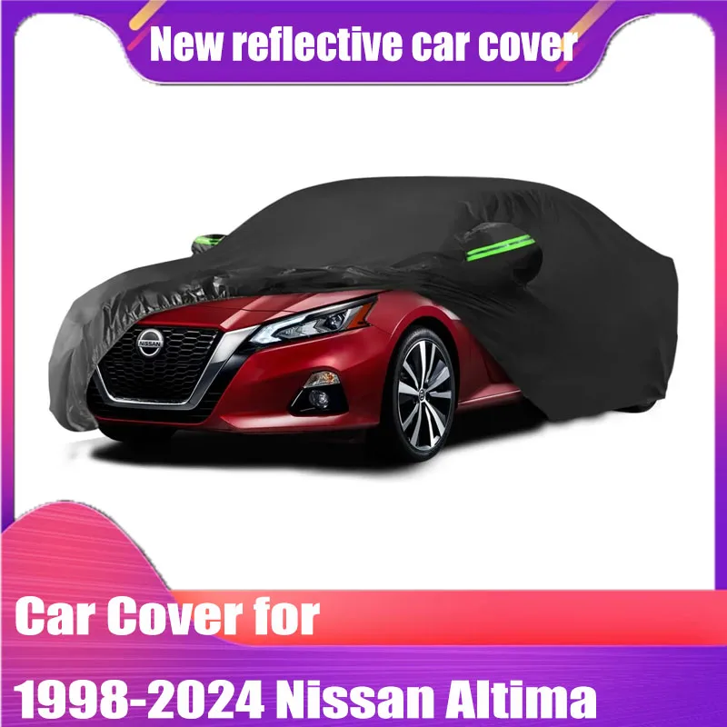 

Waterproof Car Cover for 1998-2024 Nissan Altima All Weather for Automobiles Windproof Snowproof Rain Hail Sun UV Protection