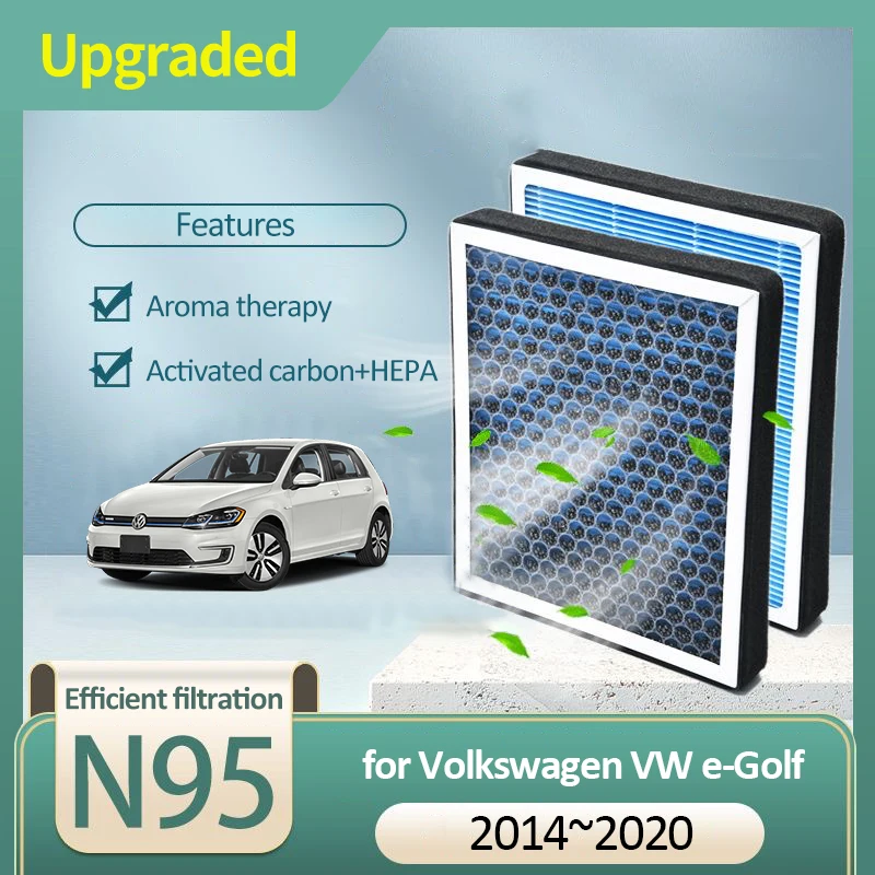 

Воздушный фильтр с активированным углем для Volkswagen VW e-Golf 2014, 2015, 2016, 2017, 2018, 2019, 2020, 5QD819653A, аксессуары, запчасти для транспортных средств
