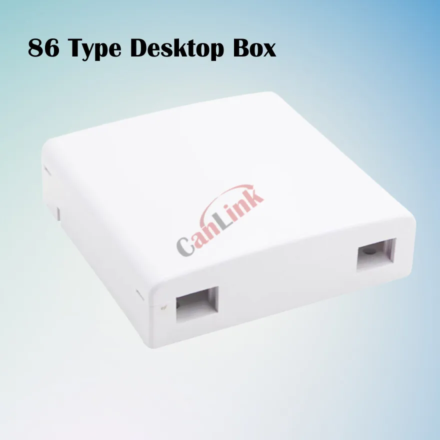 10pcs/lot Terminal Box with SC Adapter PVC 86Type Junction Box Wall Mount Desktop Terminal Panel Fiber Optic Termination Box