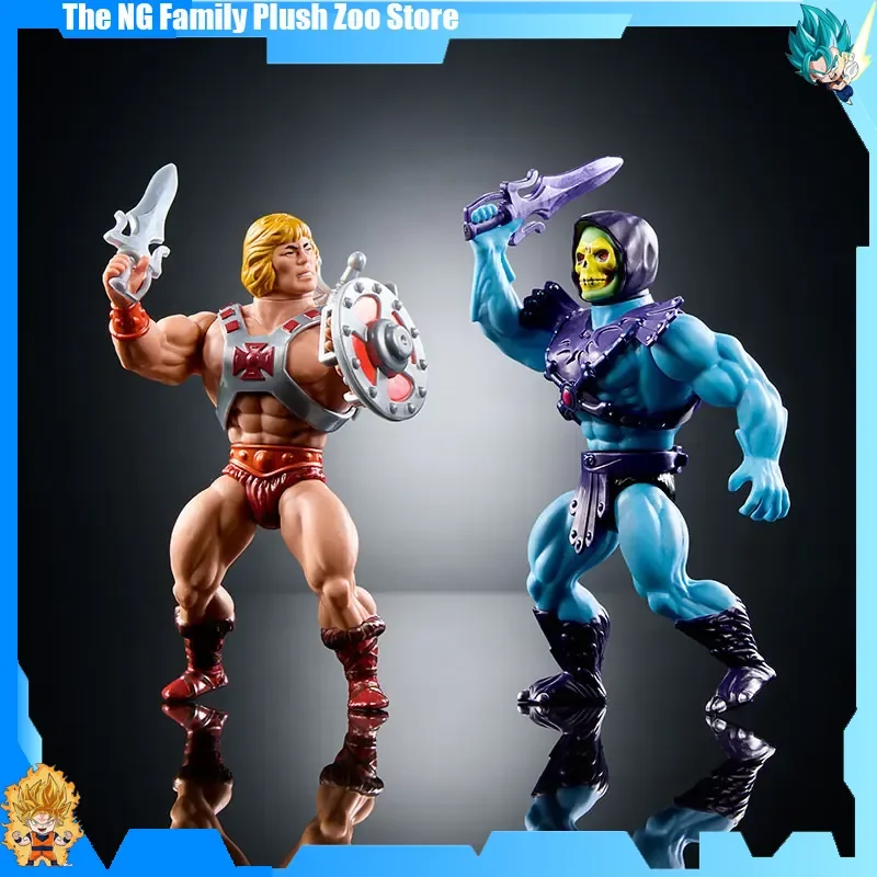 

In Stock 80th Anniversary Mattel Masters Of The Universe Skeleton Set Anime Figure Model For Christmas Collectible Gift Toys